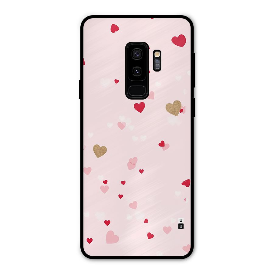 Flying Hearts Metal Back Case for Galaxy S9 Plus
