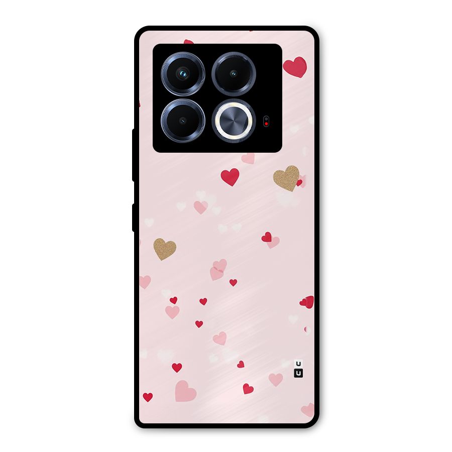 Flying Hearts Metal Back Case for Infinix Note 40 5G