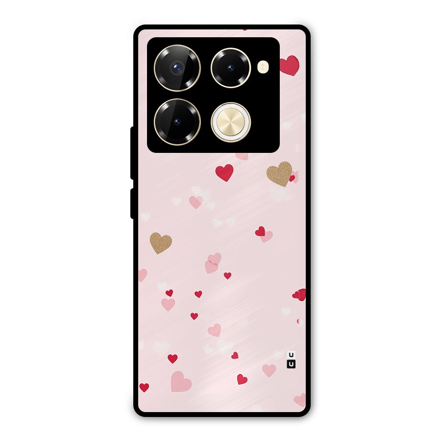 Flying Hearts Metal Back Case for Infinix Note 40 Pro