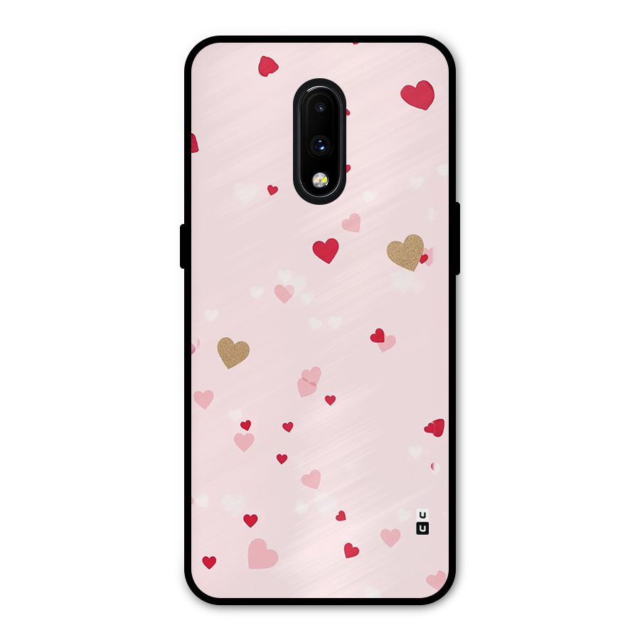 Flying Hearts Metal Back Case for OnePlus 7