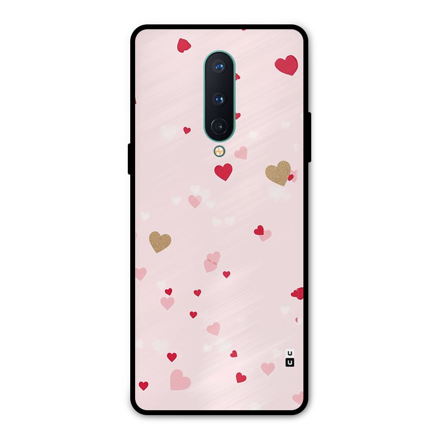 Flying Hearts Metal Back Case for OnePlus 8
