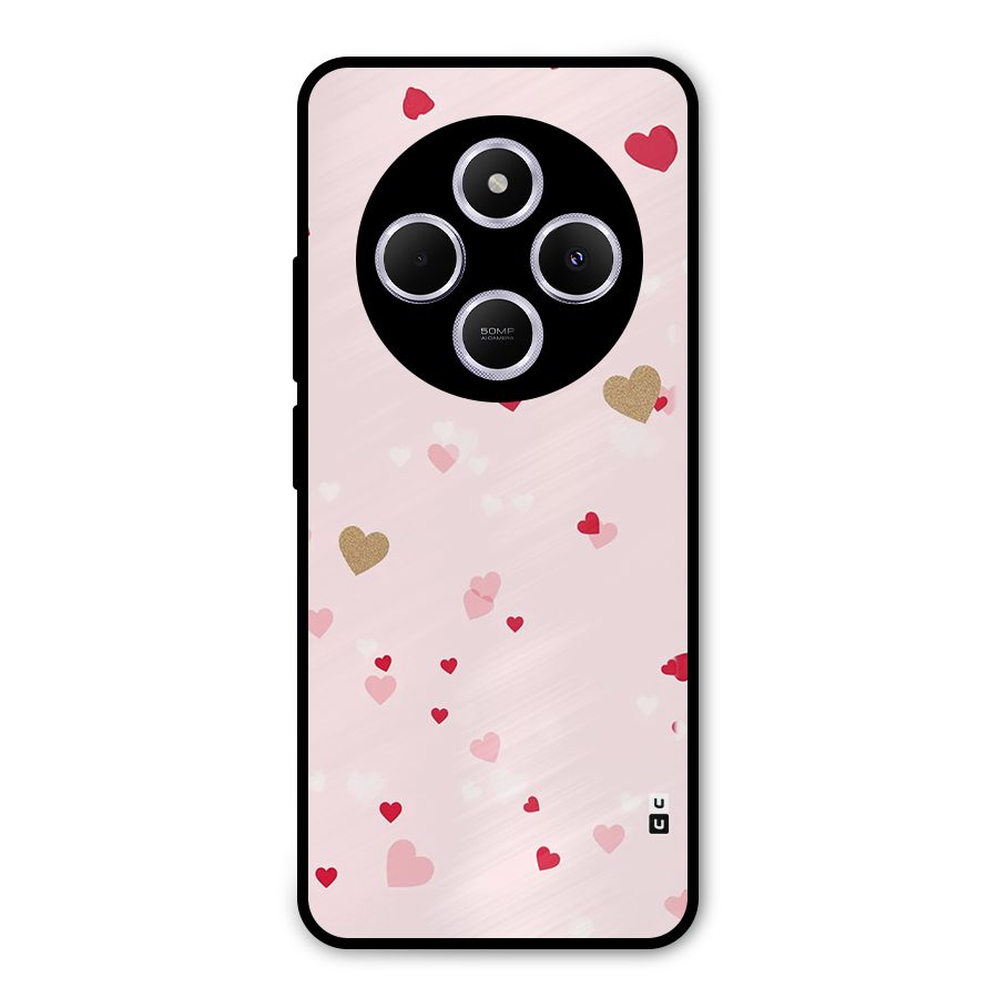 Flying Hearts Metal Back Case for Poco C75 5G