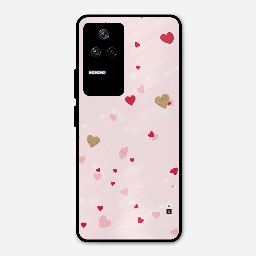 Flying Hearts Metal Back Case for Poco F4 5G