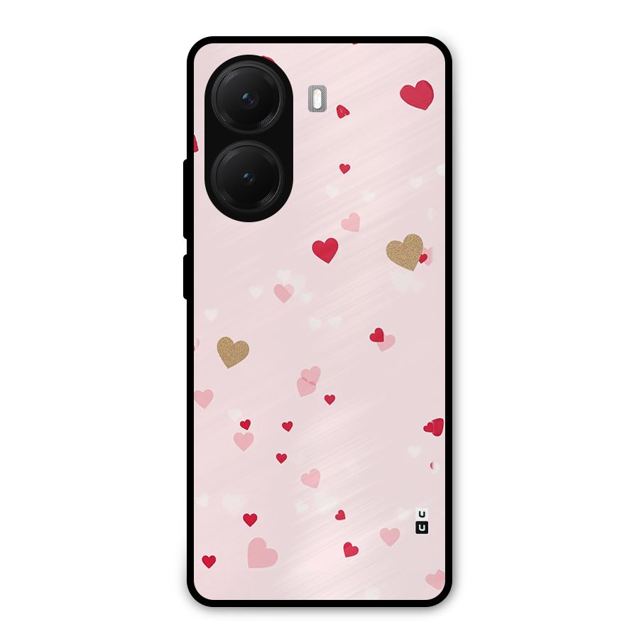 Flying Hearts Metal Back Case for Poco X7 Pro
