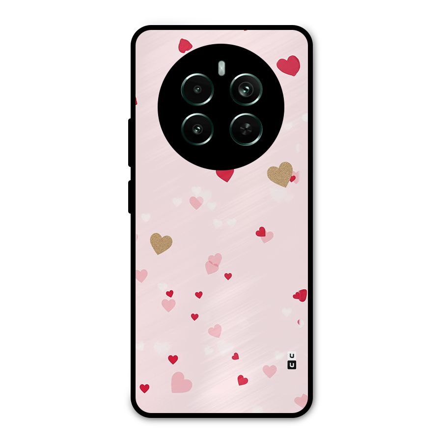 Flying Hearts Metal Back Case for Realme 12 Pro Plus