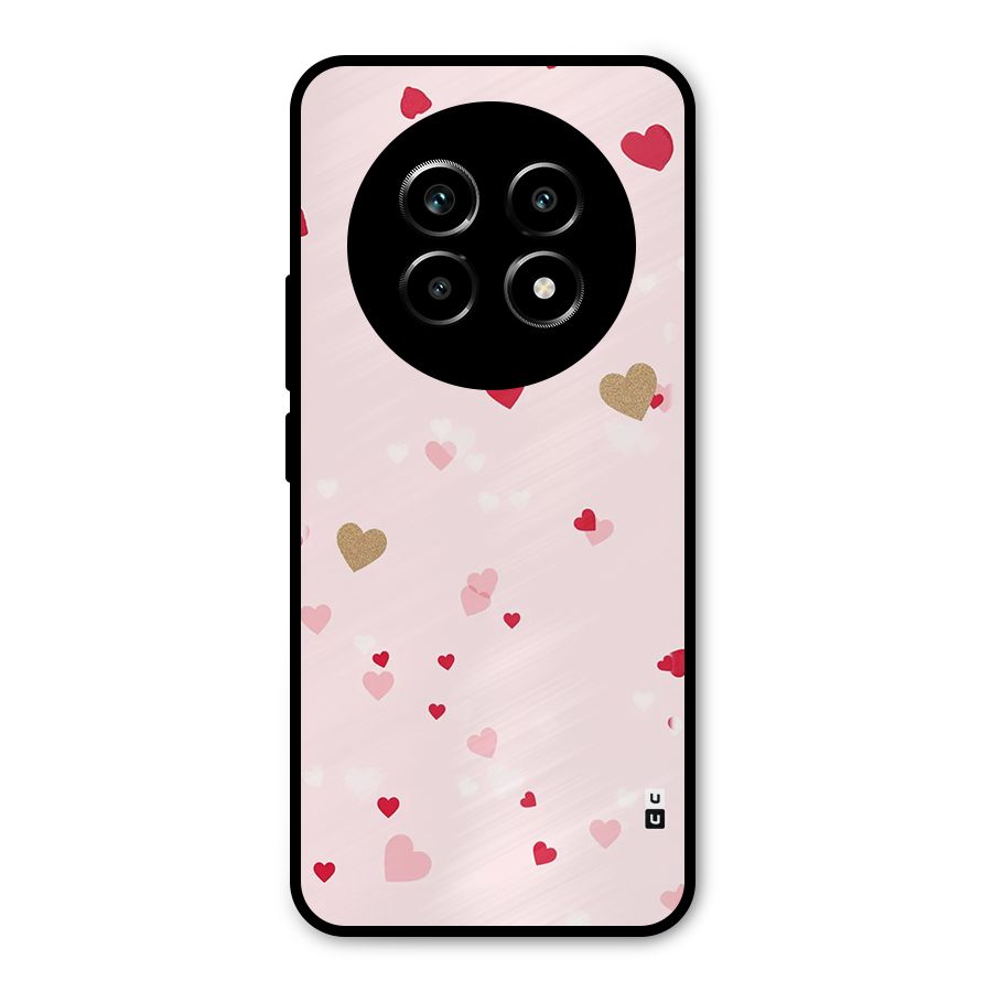 Flying Hearts Metal Back Case for Realme 13 Pro