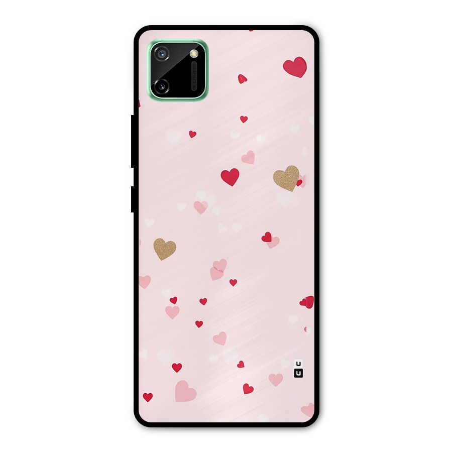 Flying Hearts Metal Back Case for Realme C11