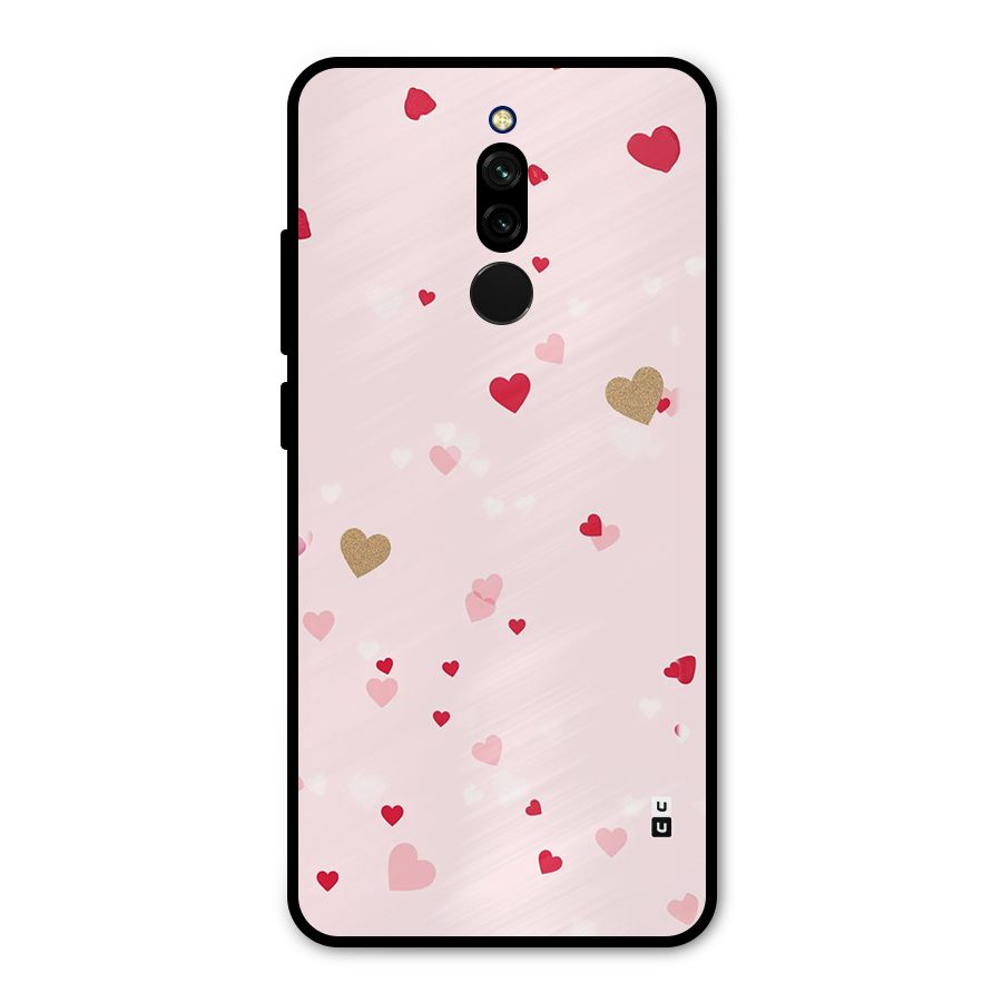Flying Hearts Metal Back Case for Redmi 8