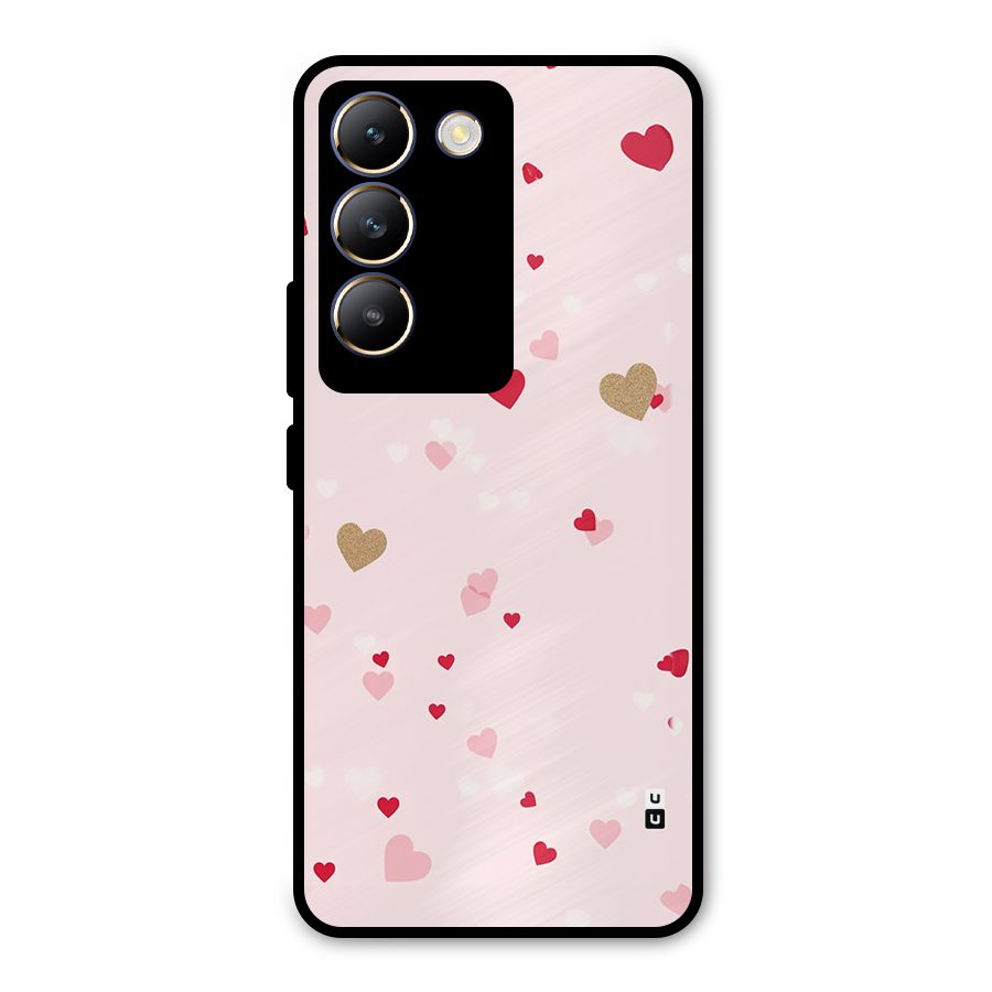 Flying Hearts Metal Back Case for Vivo T3 5G