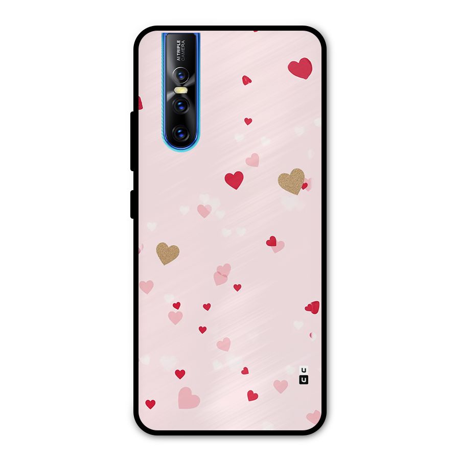 Flying Hearts Metal Back Case for Vivo V15 Pro