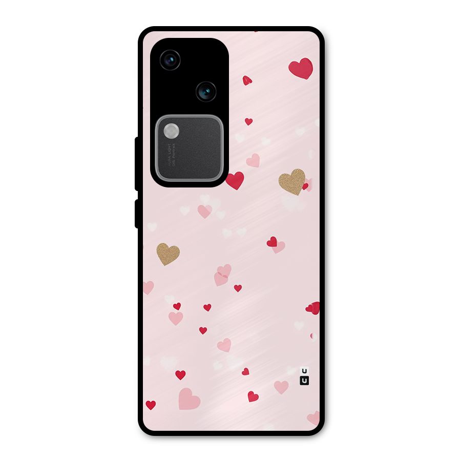 Flying Hearts Metal Back Case for Vivo V30