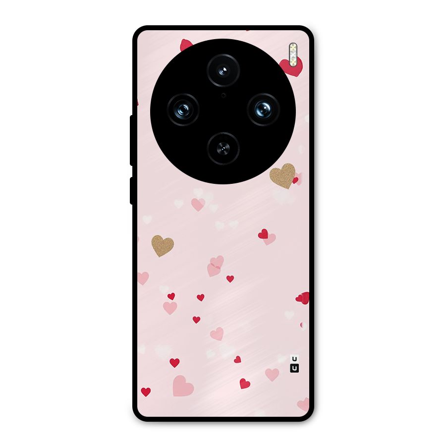 Flying Hearts Metal Back Case for Vivo X100 Pro