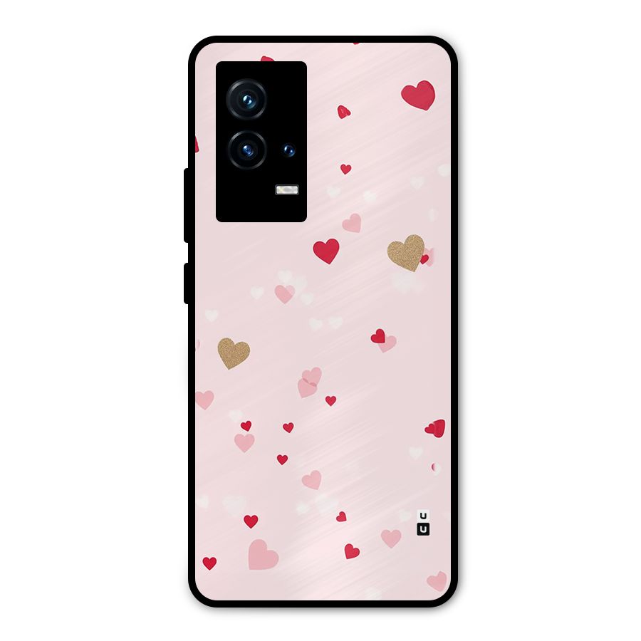 Flying Hearts Metal Back Case for iQOO 9 5G