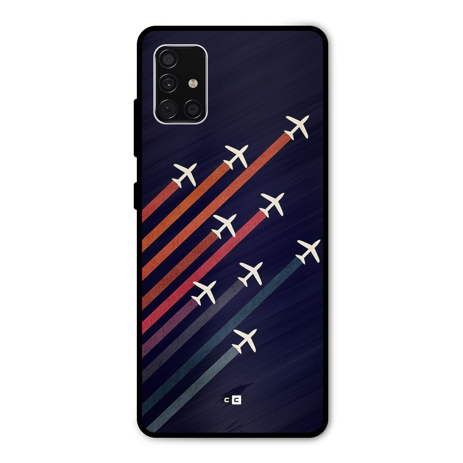 Flying Planes Metal Back Case for Galaxy A51