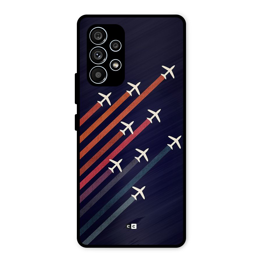 Flying Planes Metal Back Case for Galaxy A53 5G