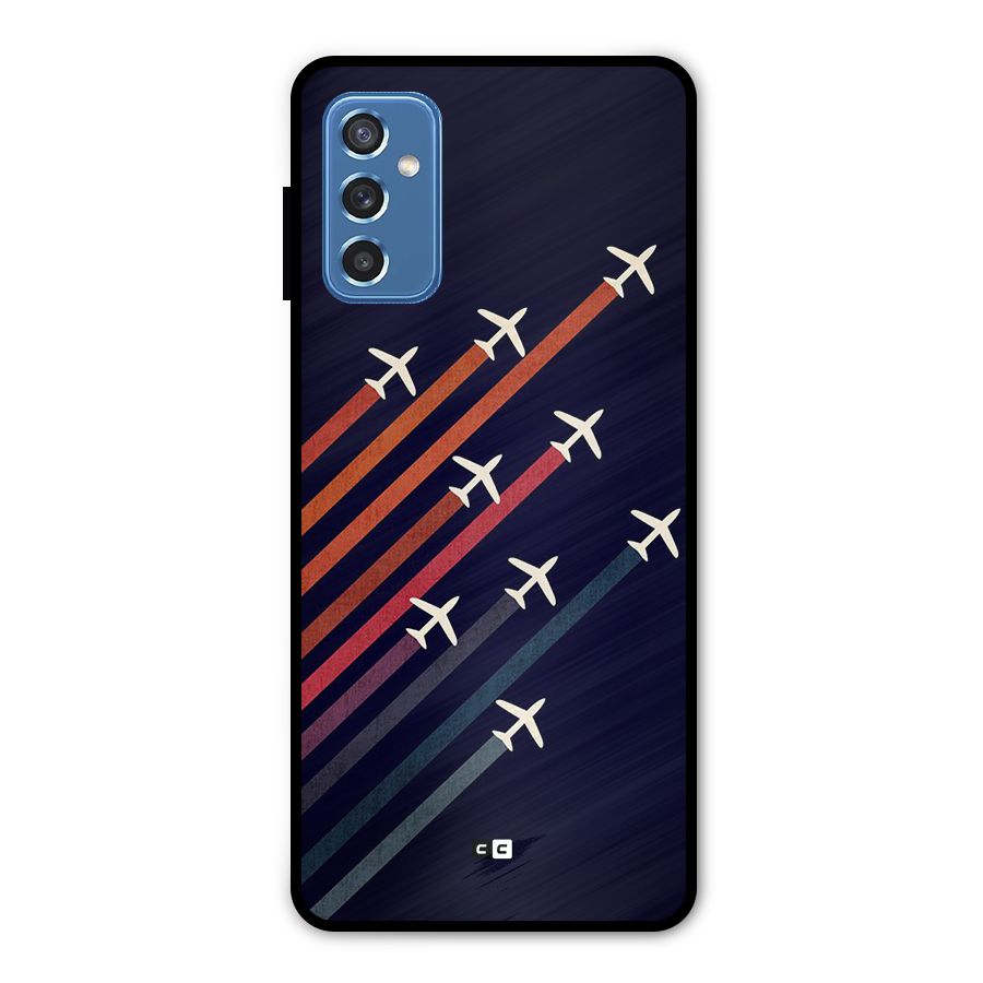 Flying Planes Metal Back Case for Galaxy M52 5G