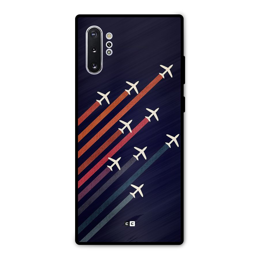 Flying Planes Metal Back Case for Galaxy Note 10 Plus
