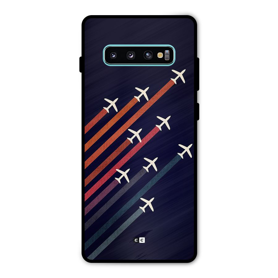 Flying Planes Metal Back Case for Galaxy S10 Plus