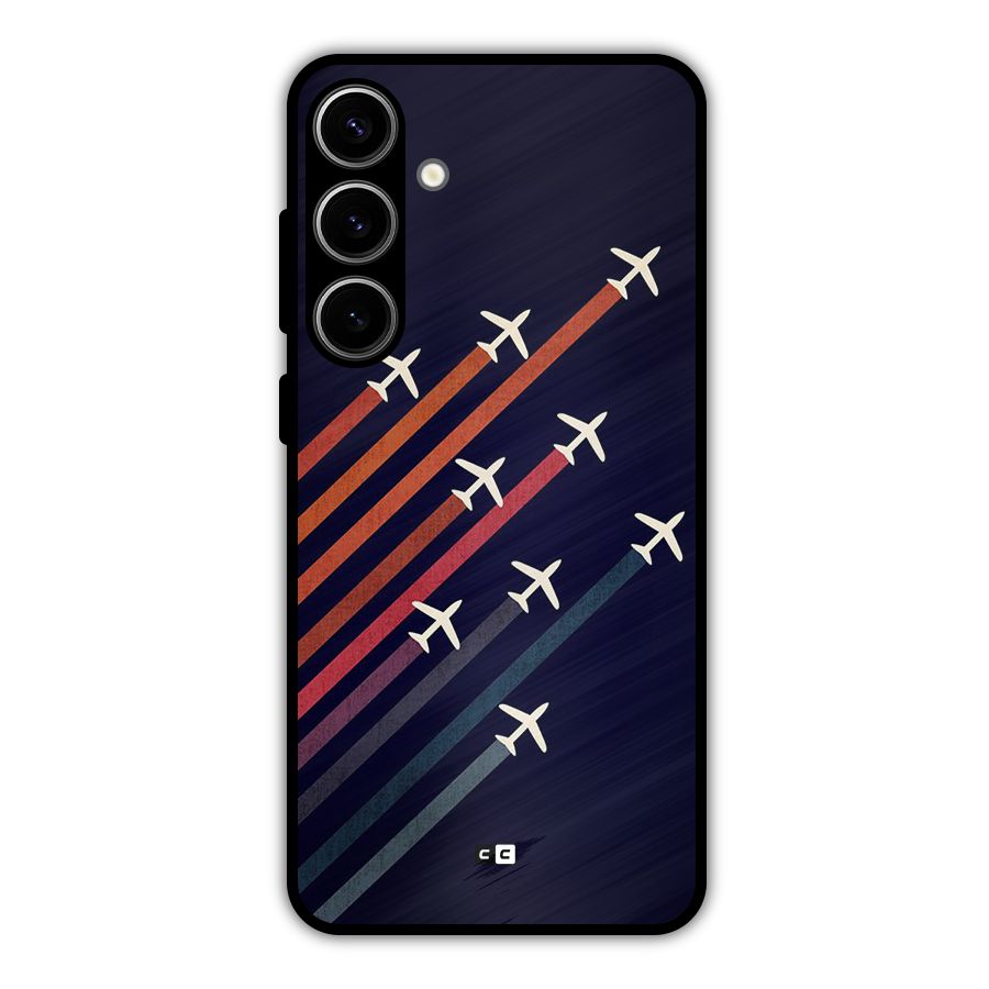Flying Planes Metal Back Case for Galaxy S24 Plus