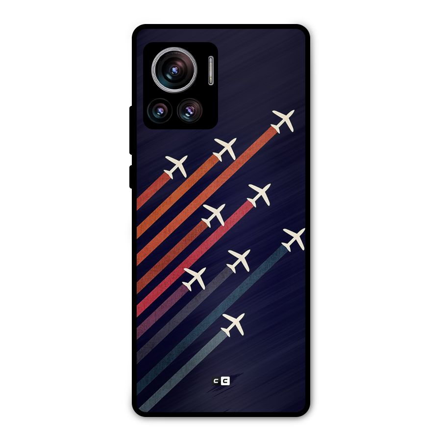 Flying Planes Metal Back Case for Motorola Edge 30 Ultra