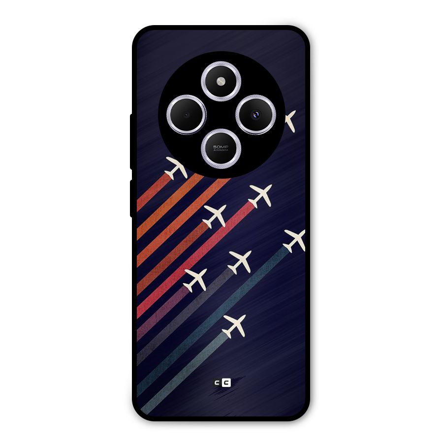 Flying Planes Metal Back Case for Poco C75 5G