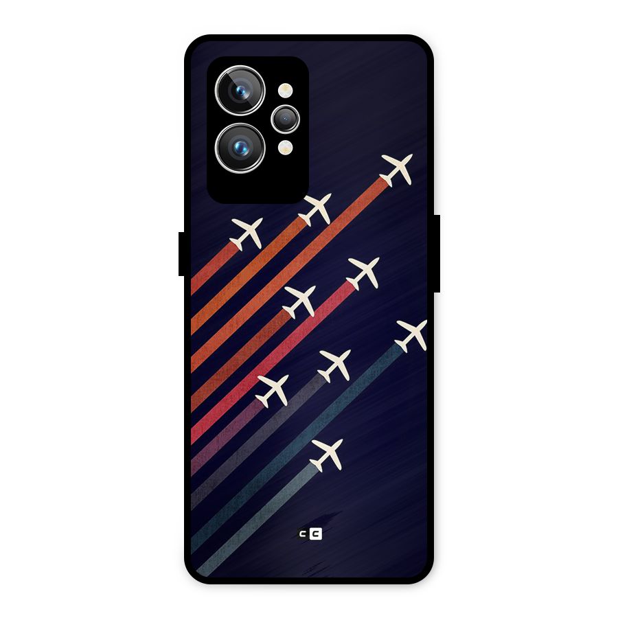 Flying Planes Metal Back Case for Realme GT2 Pro