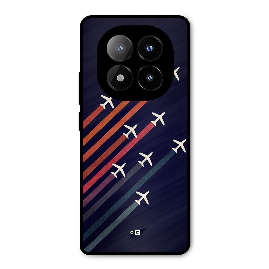 Flying Planes Metal Back Case for Redmi Note 14 Pro Plus 5G