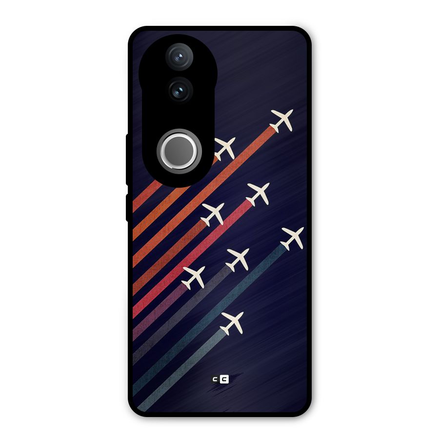 Flying Planes Metal Back Case for Vivo V50e