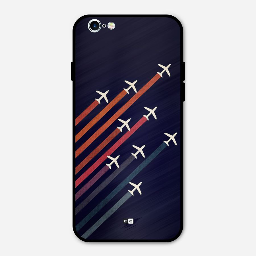 Flying Planes Metal Back Case for iPhone 6 6s