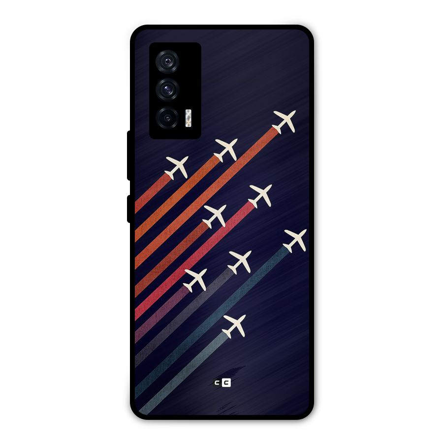 Flying Planes Metal Back Case for iQOO 7 5G