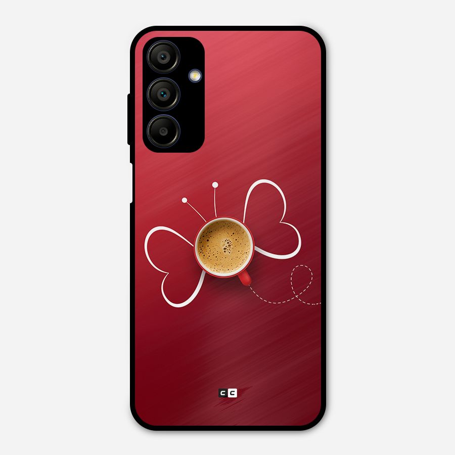 Flying Tea Metal Back Case for Galaxy A15 5G