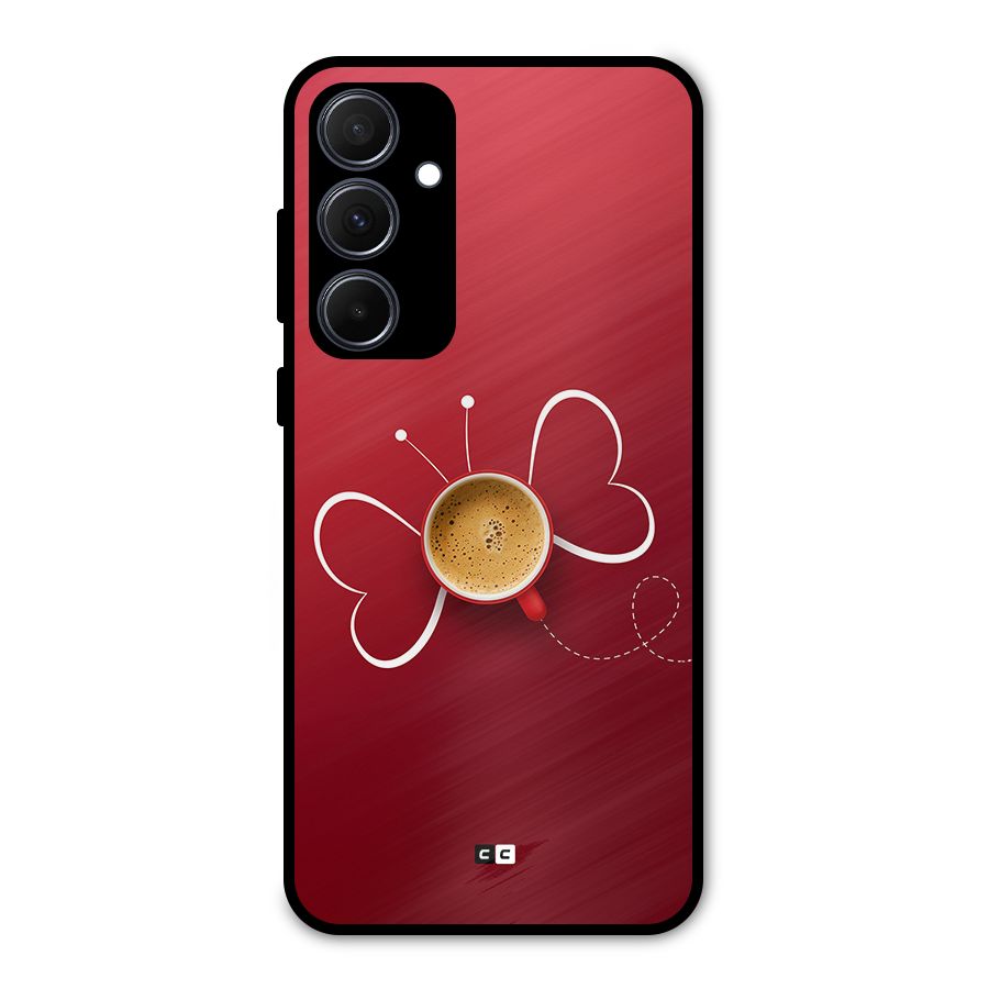 Flying Tea Metal Back Case for Galaxy A35