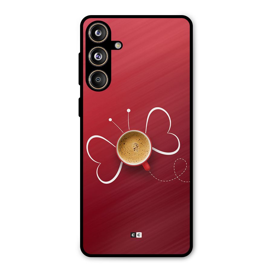 Flying Tea Metal Back Case for Galaxy F55