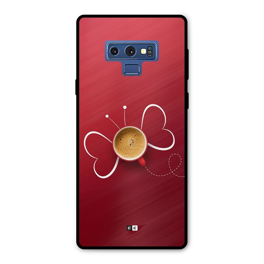 Flying Tea Metal Back Case for Galaxy Note 9