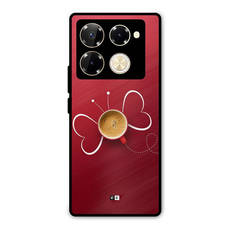 Flying Tea Metal Back Case for Infinix Note 40 Pro Plus
