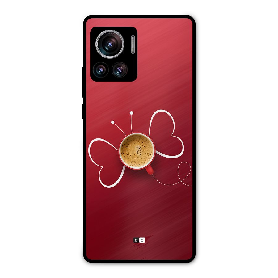 Flying Tea Metal Back Case for Motorola Edge 30 Ultra