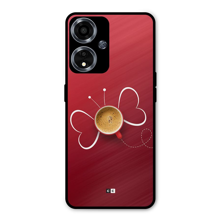 Flying Tea Metal Back Case for Oppo A59