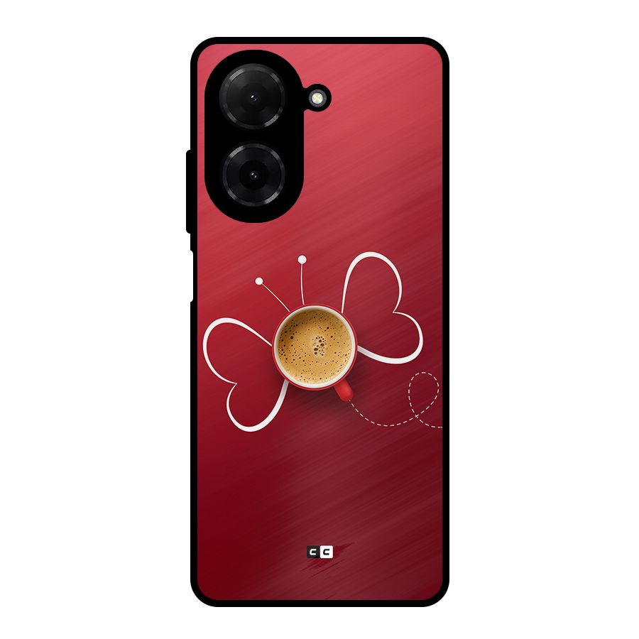 Flying Tea Metal Back Case for Poco C71