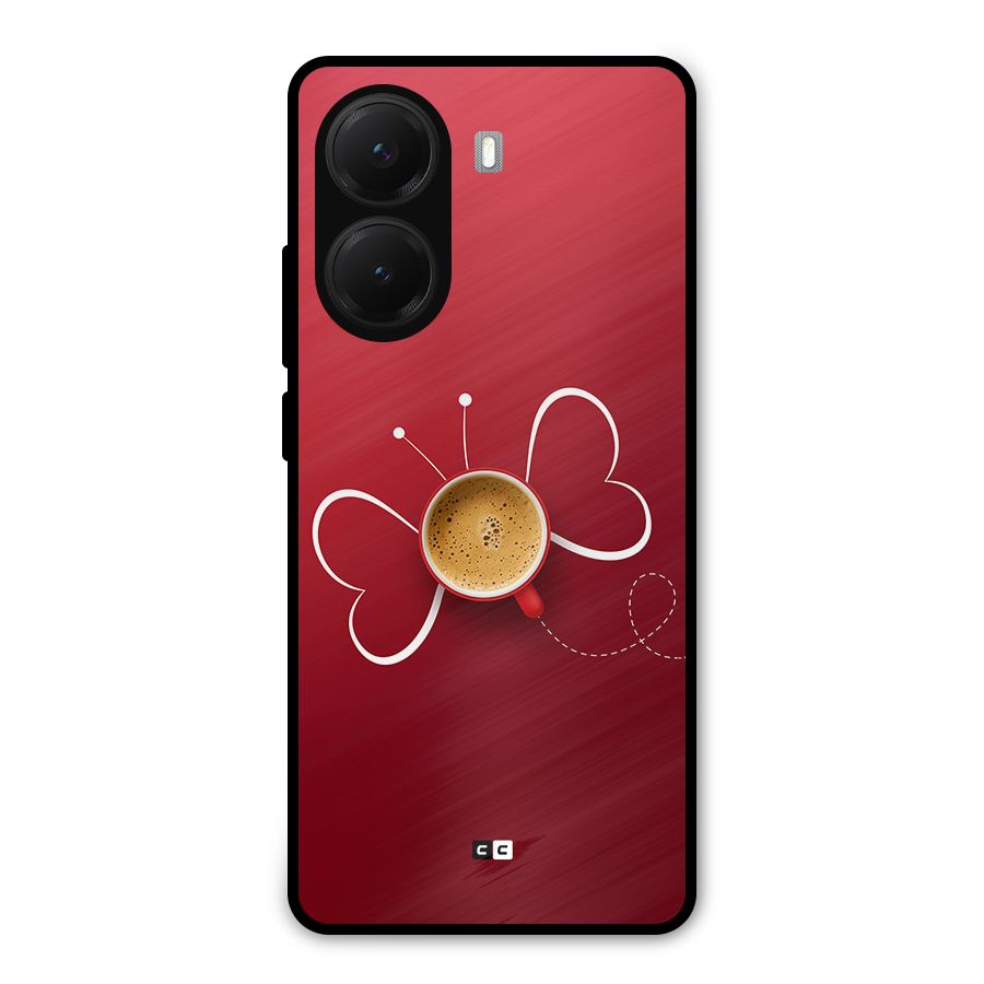 Flying Tea Metal Back Case for Poco X7 Pro