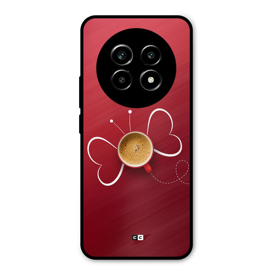 Flying Tea Metal Back Case for Realme 13 Pro