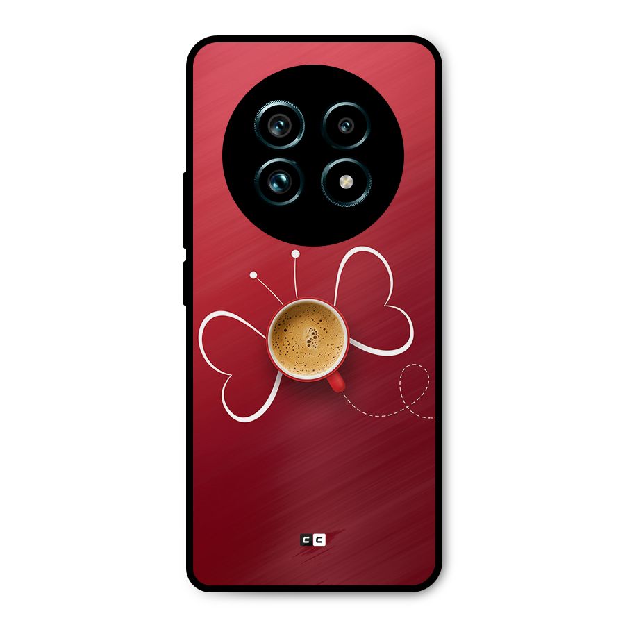 Flying Tea Metal Back Case for Realme 13 Pro Plus