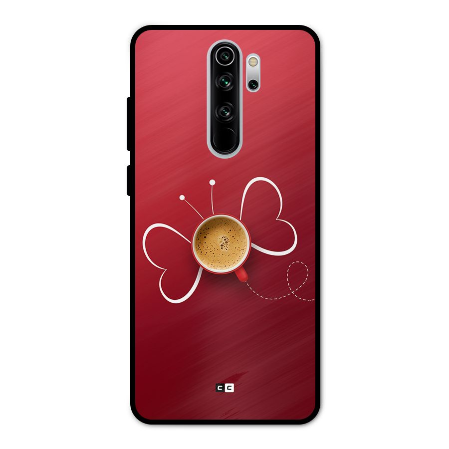 Flying Tea Metal Back Case for Redmi Note 8 Pro