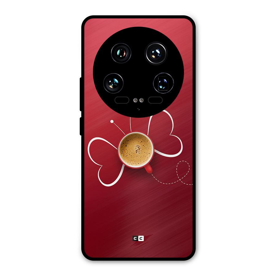 Flying Tea Metal Back Case for Xiaomi 14 Ultra