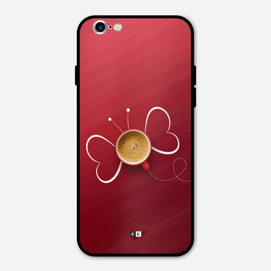 Flying Tea Metal Back Case for iPhone 6 6s