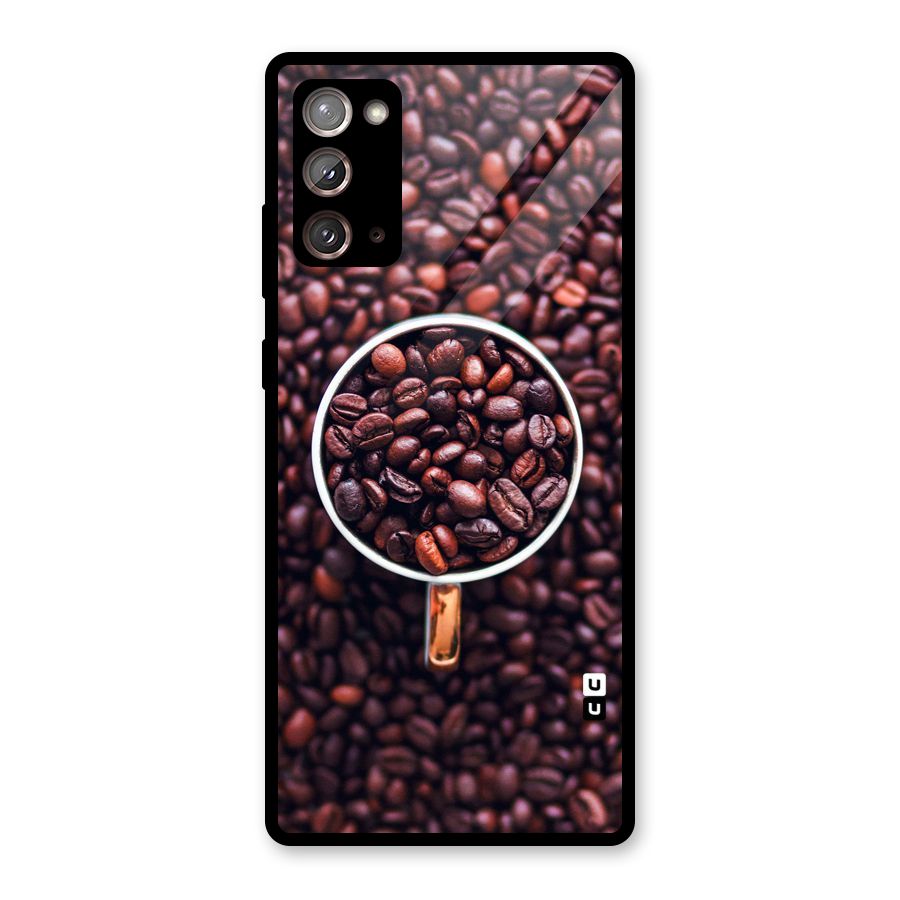 Focus Coffee Beans Glass Back Case for Galaxy Note 20