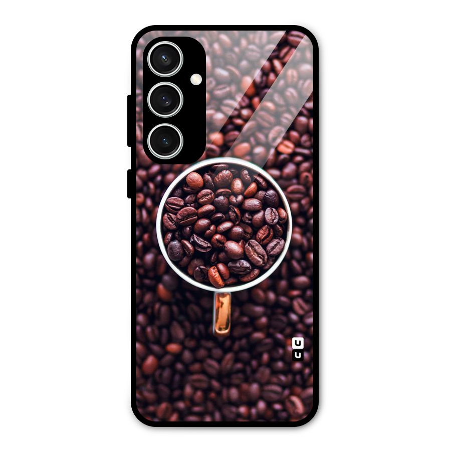 Focus Coffee Beans Glass Back Case for Galaxy S23 FE