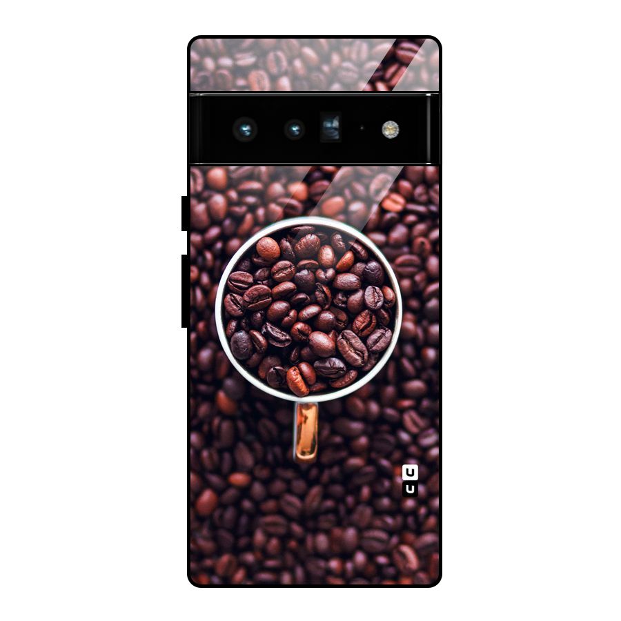 Focus Coffee Beans Glass Back Case for Google Pixel 6 Pro