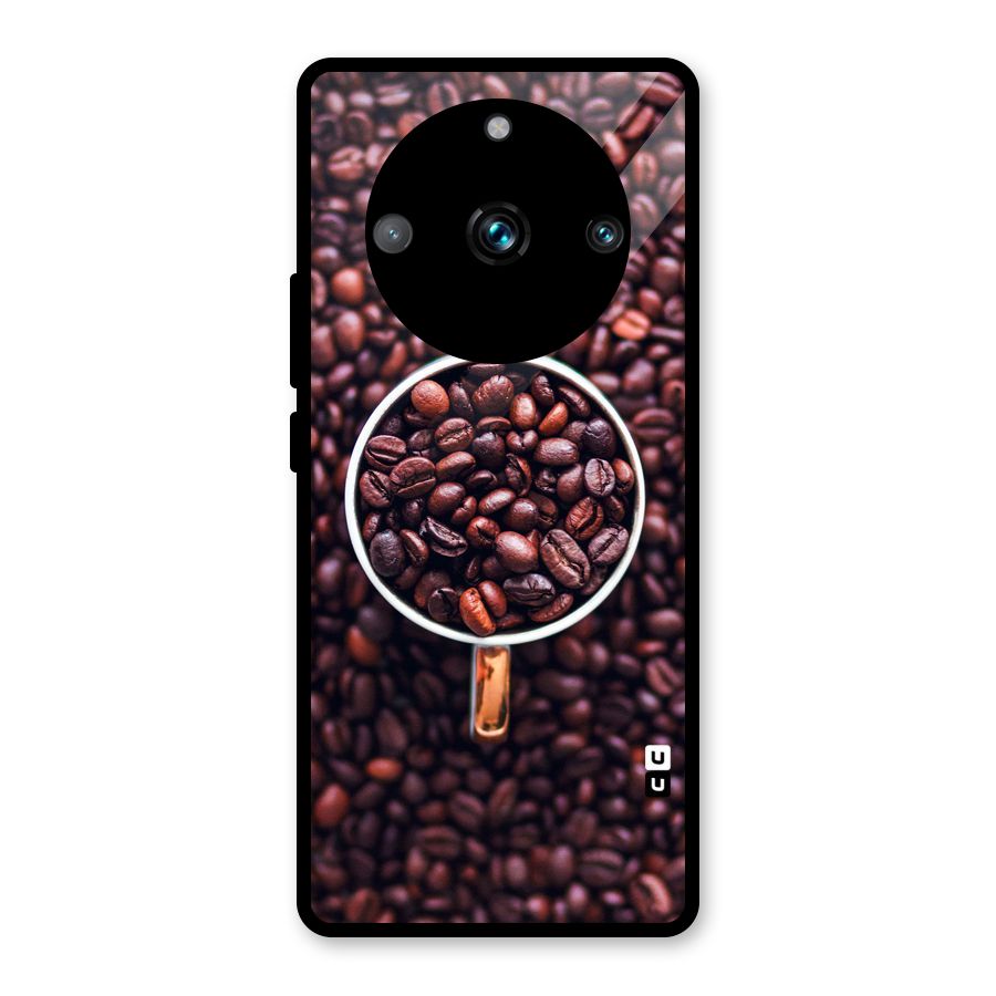 Focus Coffee Beans Glass Back Case for Realme 11 Pro Plus
