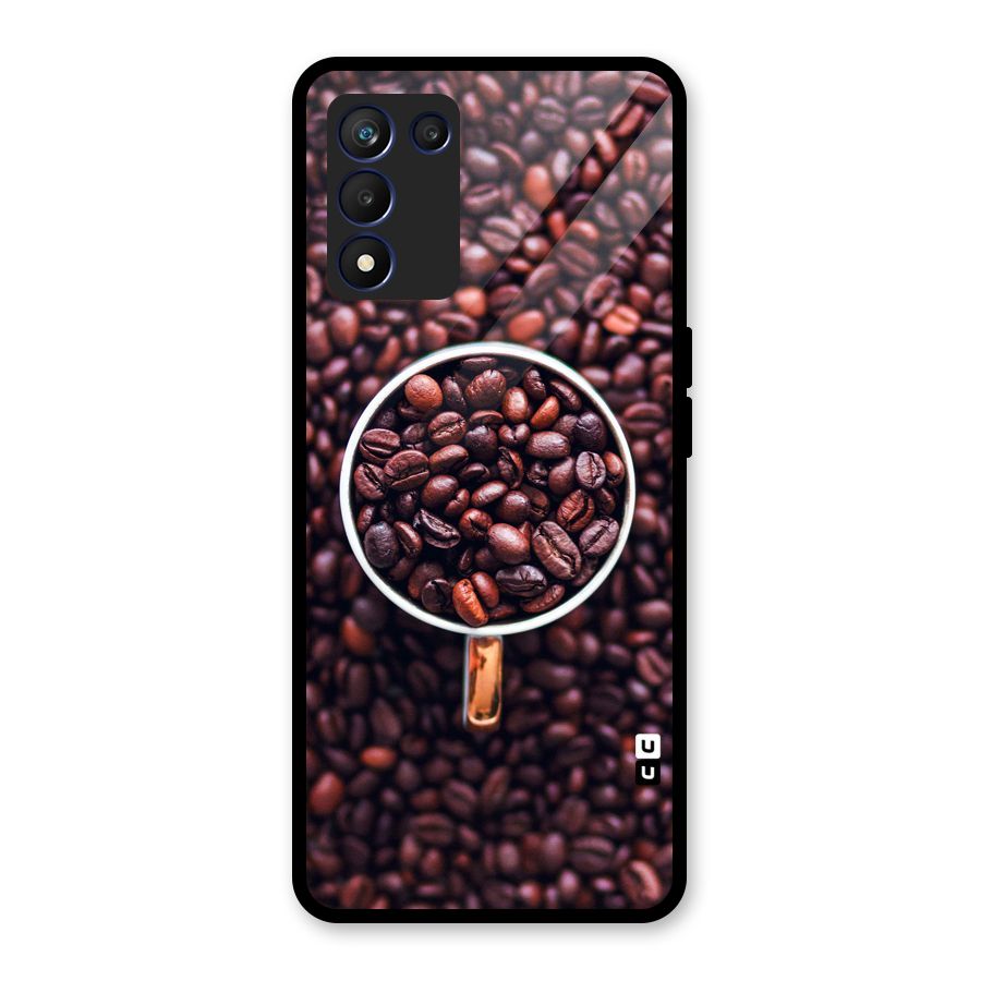 Focus Coffee Beans Glass Back Case for Realme 9 5G Speed