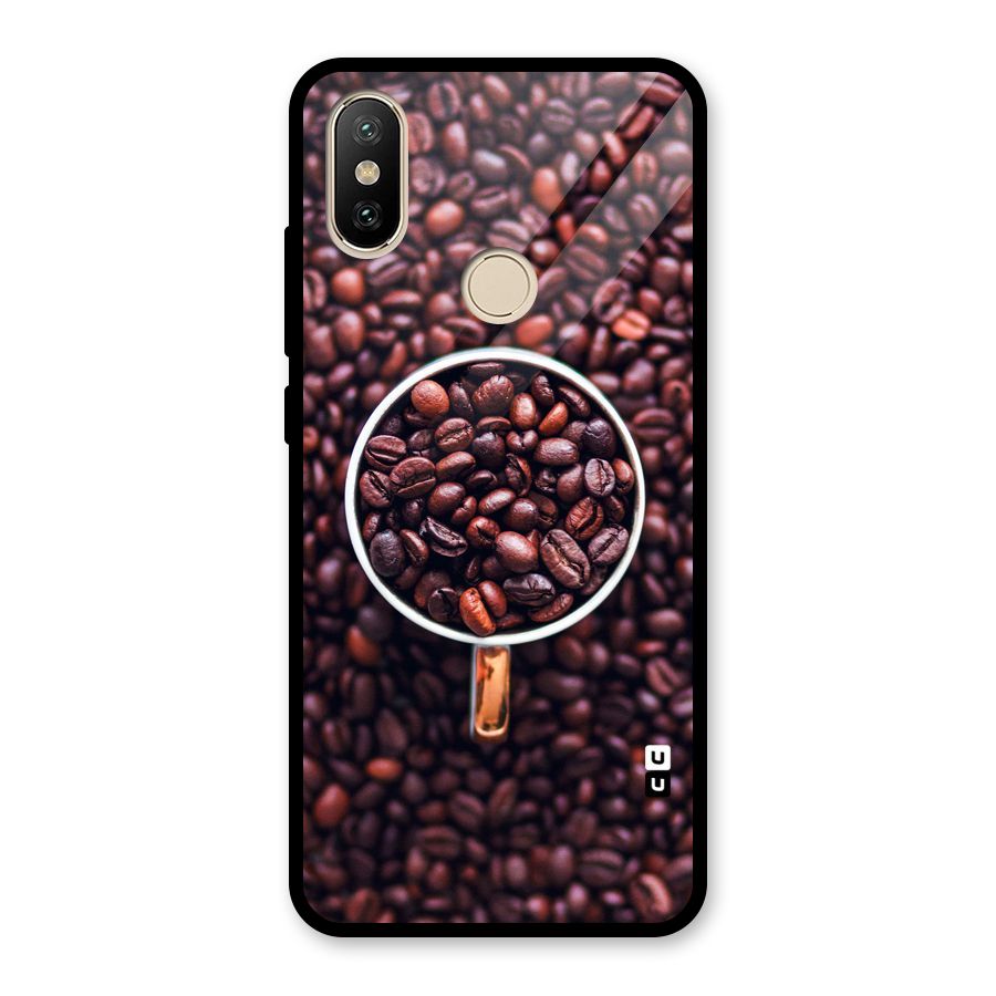 Focus Coffee Beans Glass Back Case for Redmi A2